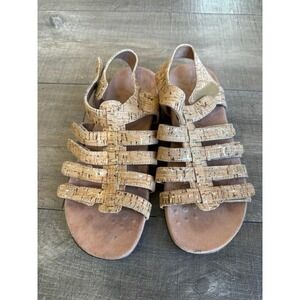 Vionic Harissa Cork Gladiator Sandals Women's Size 6 Adjustable Straps